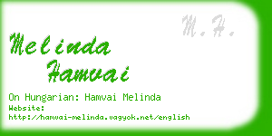 melinda hamvai business card